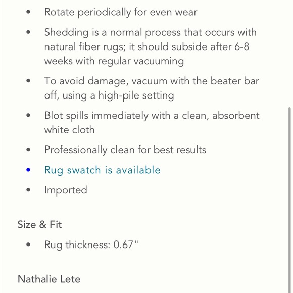 LAST ONE🔥Nathalie Lete Sparrow Tufted Wool Rug 2 X 3 - Picture 10 of 15